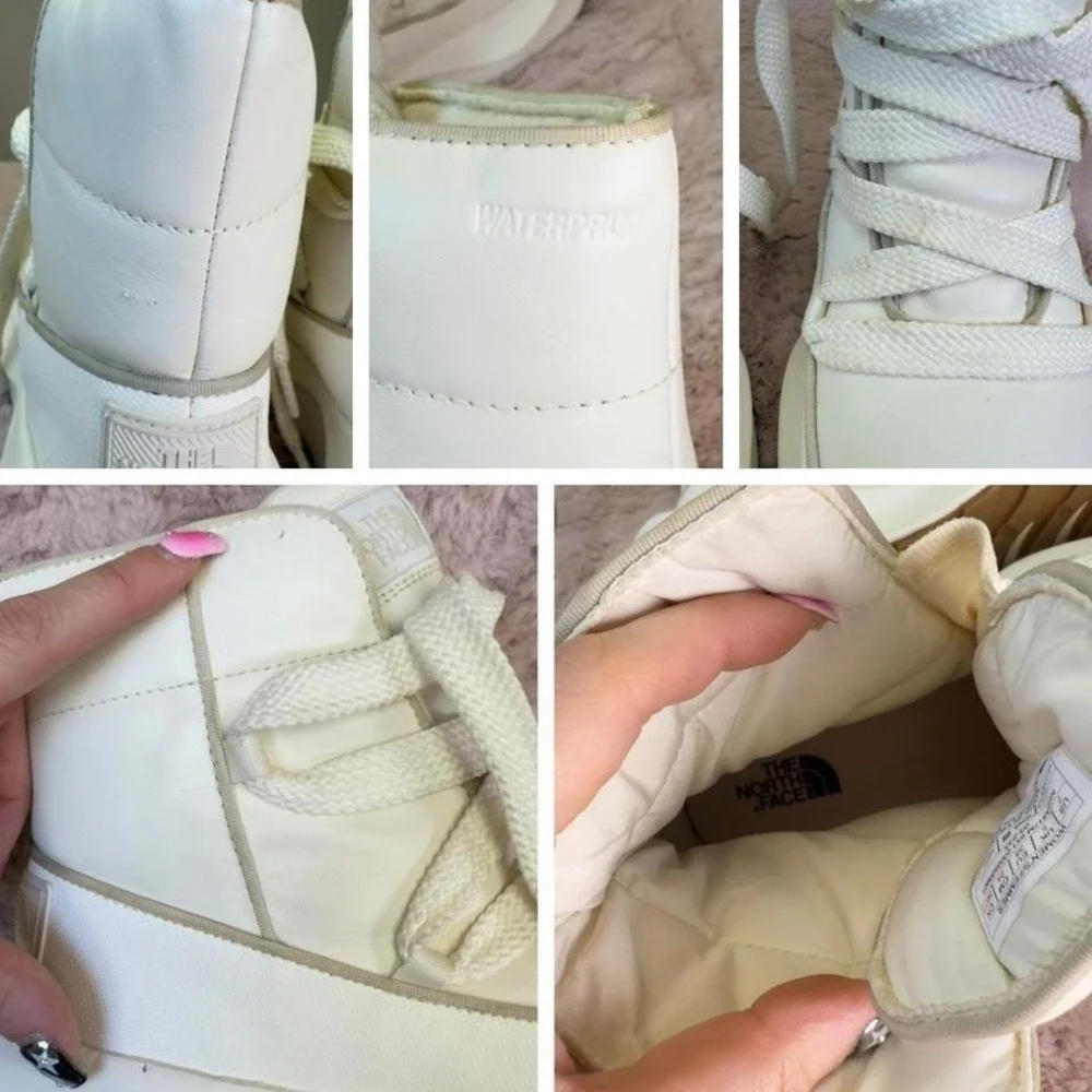 The North Face Platform Winter Boots – Cream / Ivory‎